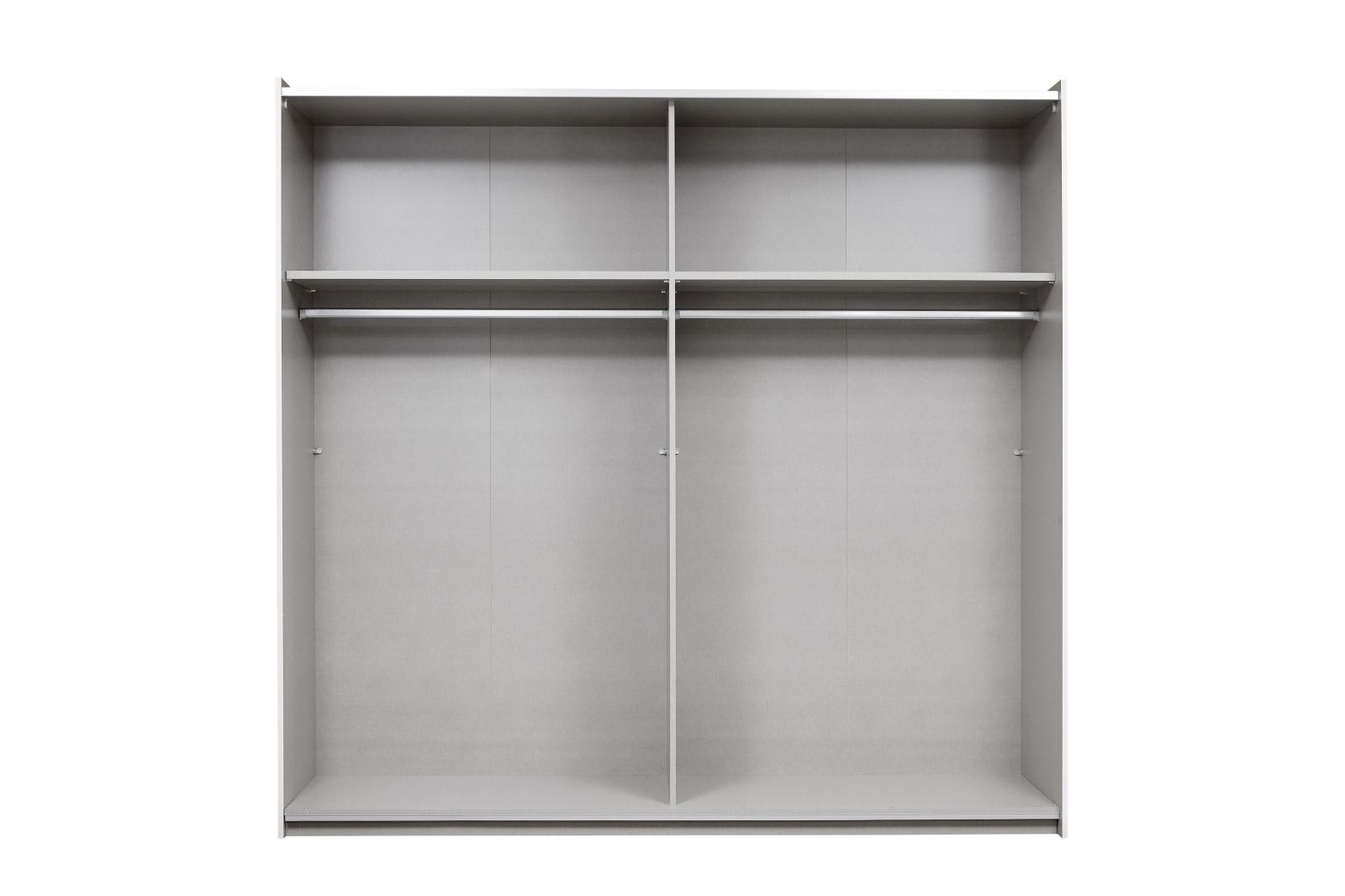 Schwebetürenschrank - alpinweiß - 2-türig - 218 cm breit