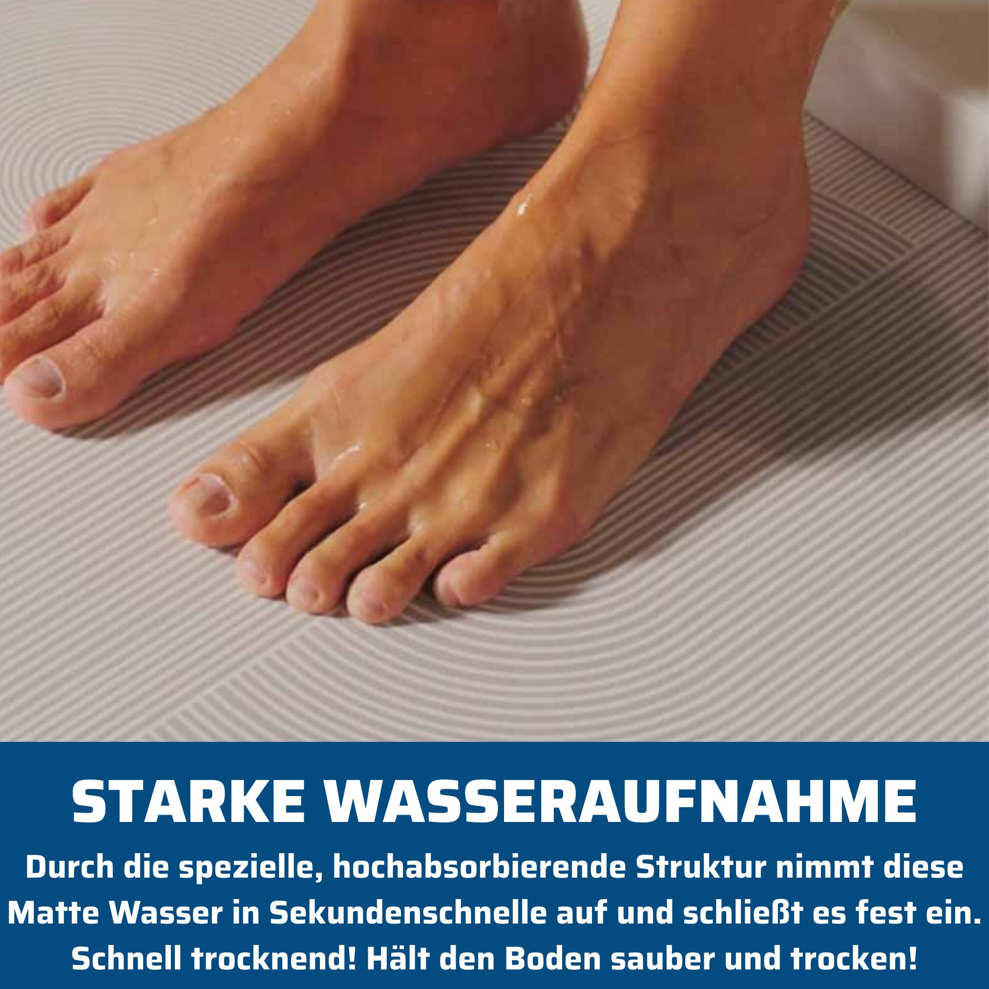 Best Direct® Badvorleger & Duschvorleger - Super Absorbent Mat Hydro Wonder