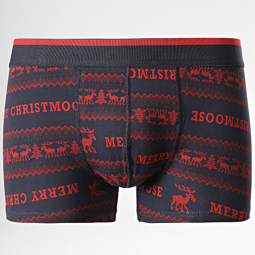Lot De 3 Boxers X-Mas Rouge Bleu Marine Noir