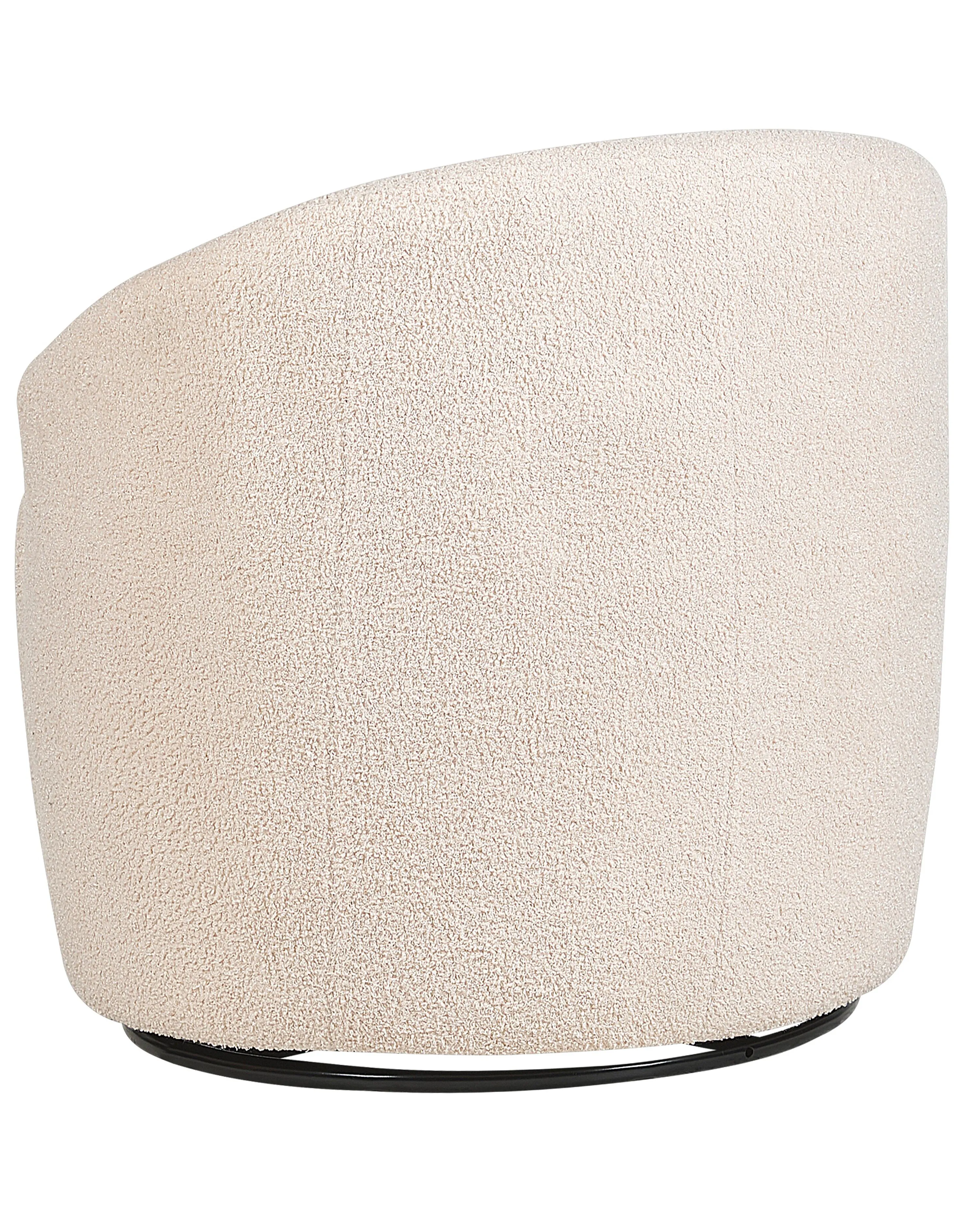 Draaifauteuil DAVIK Bouclé Beige