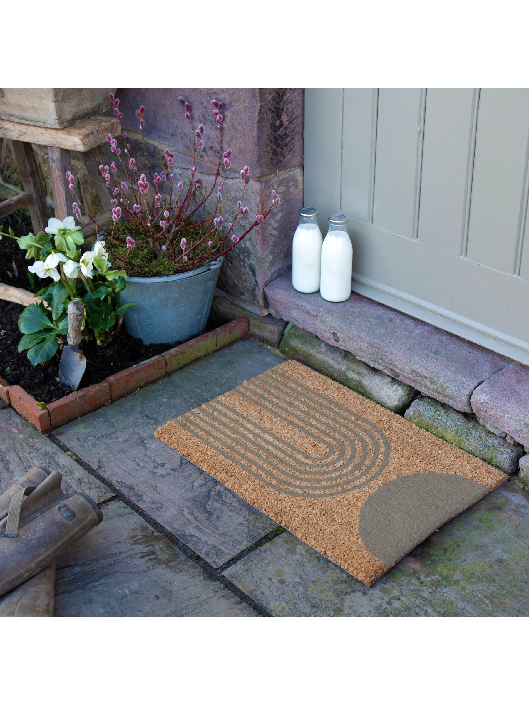 Artsy Mats Abstract Half Moon Doormat