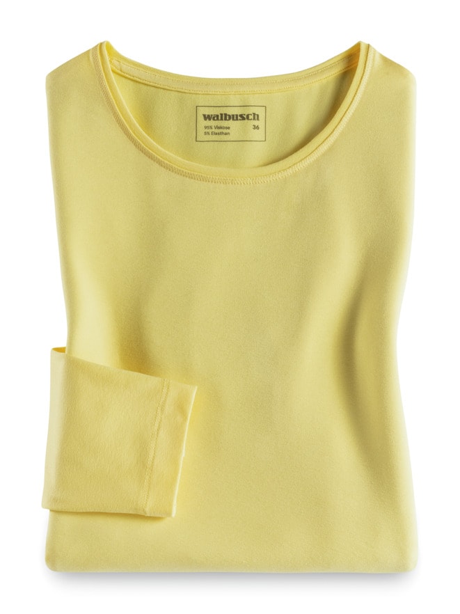Viskose-Shirt Langarm