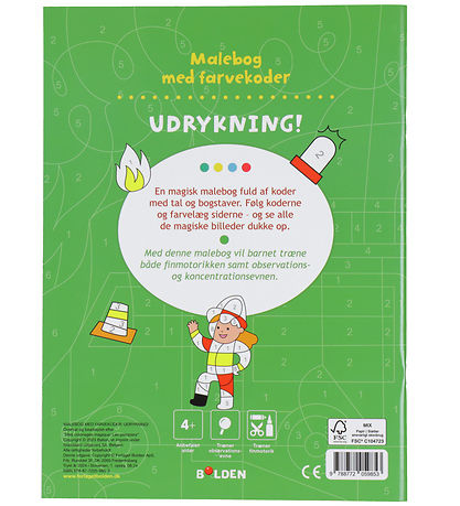 Forlaget Bolden Malebog m. Farvekoder - Udrykning