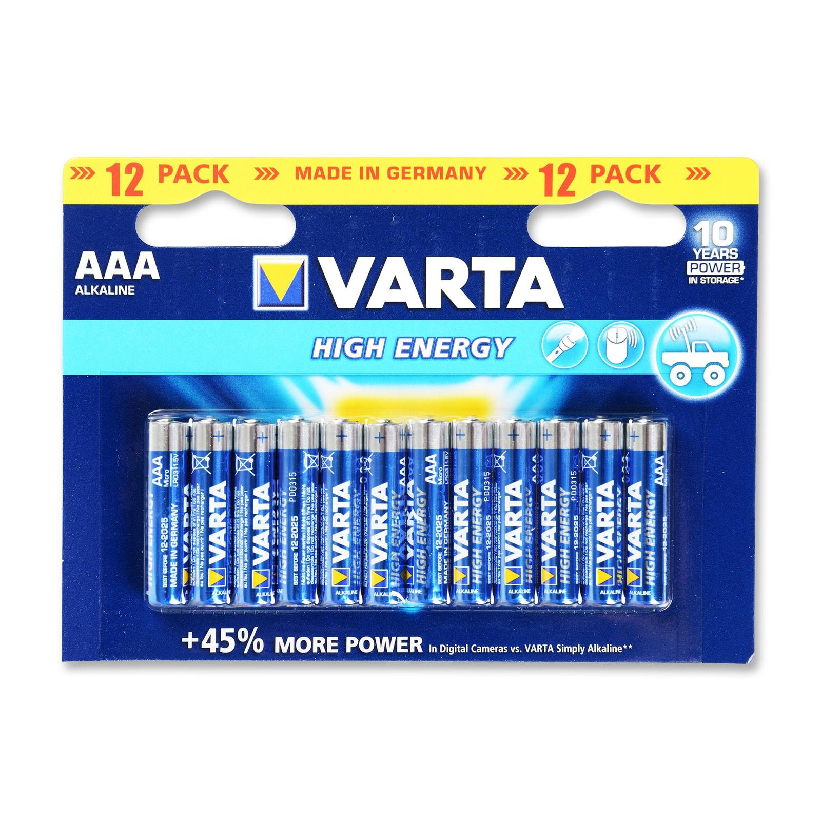 Varta High Energy Micro AAA