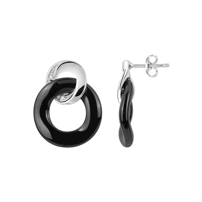 Boucles d'oreilles pendantes en Argent