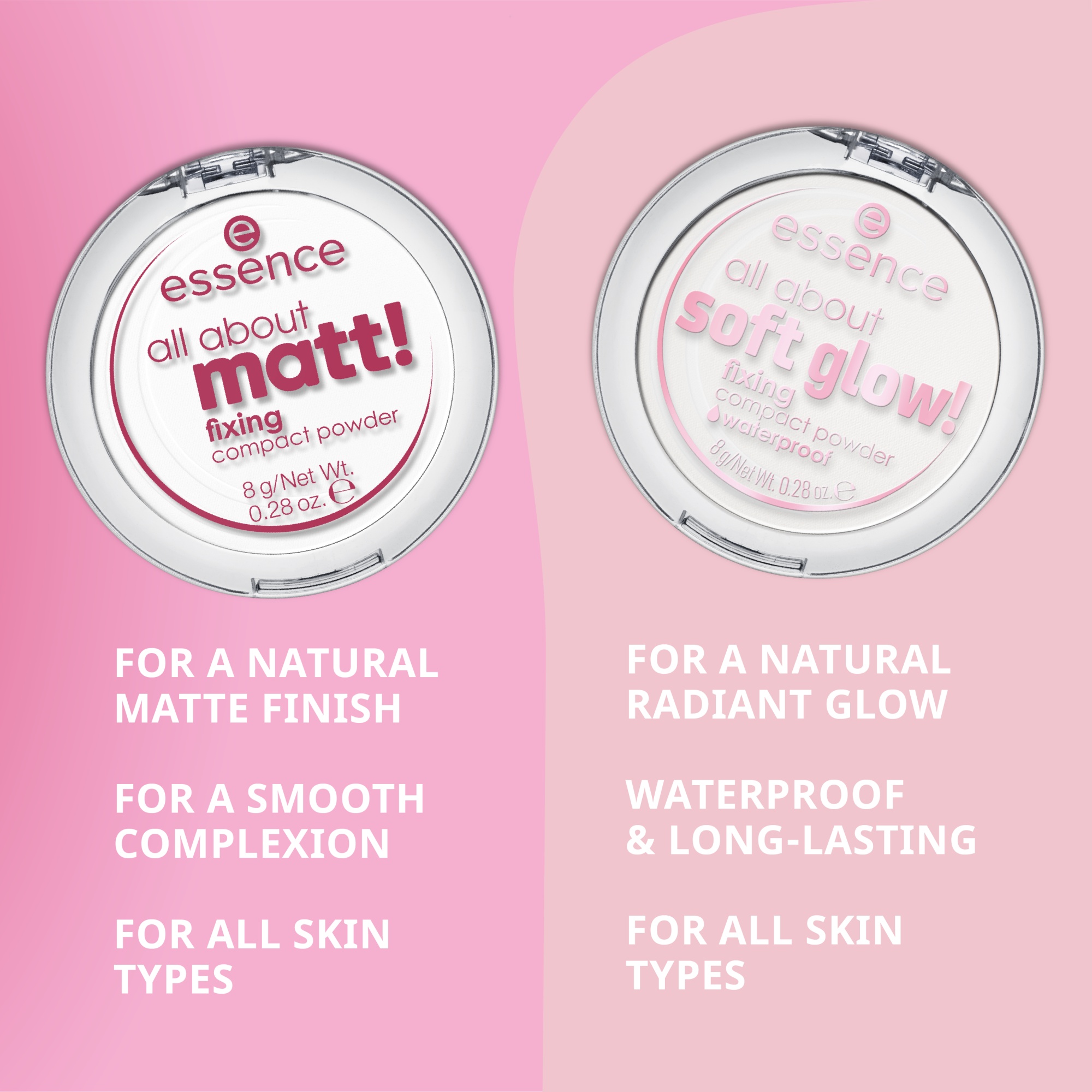 all about soft glow! fixing compact powder waterproof