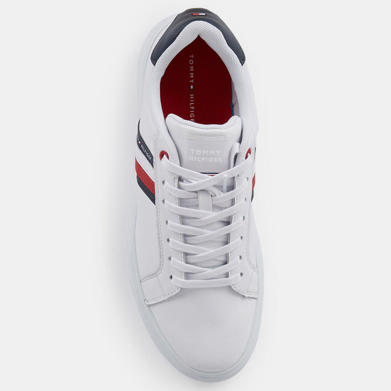Tommy Hilfiger Baskets en Cuir Essential Cupsole blanches