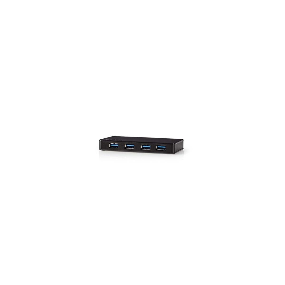 Nedis USB-hub | USB-A Han | 4x USB A Female | 4-Port port(s) | USB 3.2 Gen 1 | Nettstrøm drevet / USB-Strøm | 4x USB