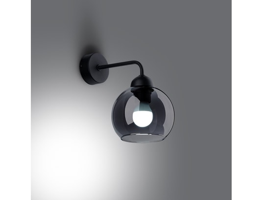 SOLLUX LIGHTING - Applique alino 1 noir