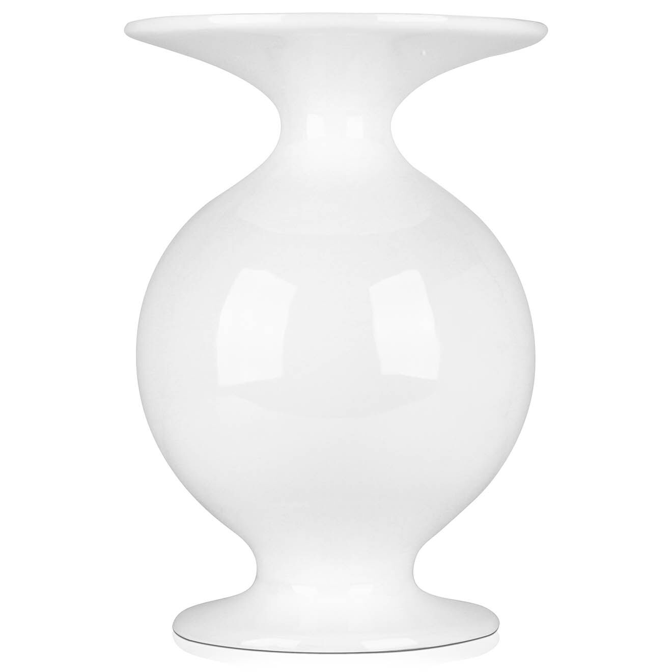 Arte dal Mondo Vase ventru blanc - 48x69 cm