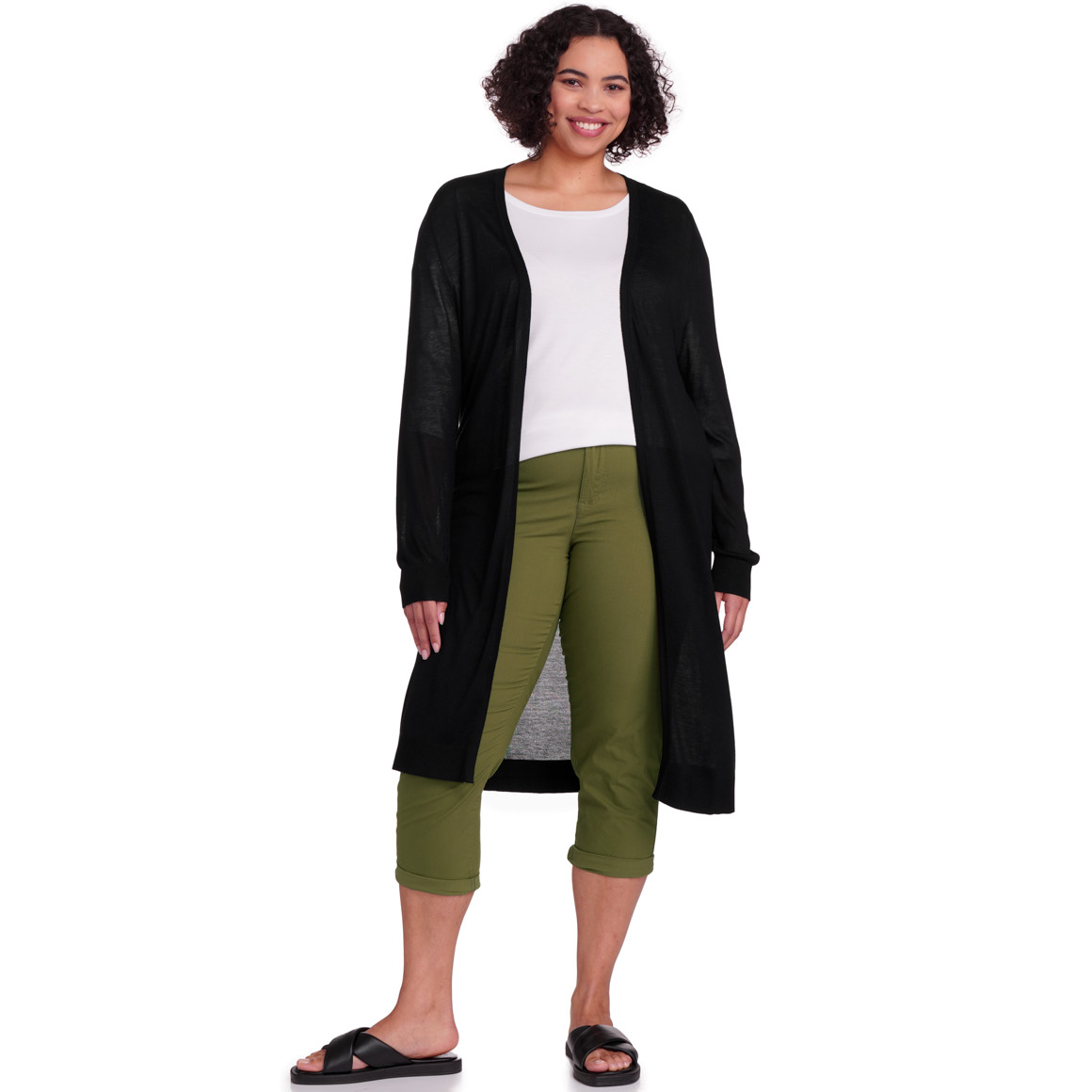 Gina Benotti Damen Strickjacke aus Viskose schwarz