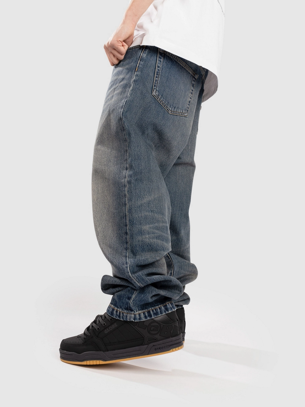 Carhartt WIP Landon Jeans blue worn used wash