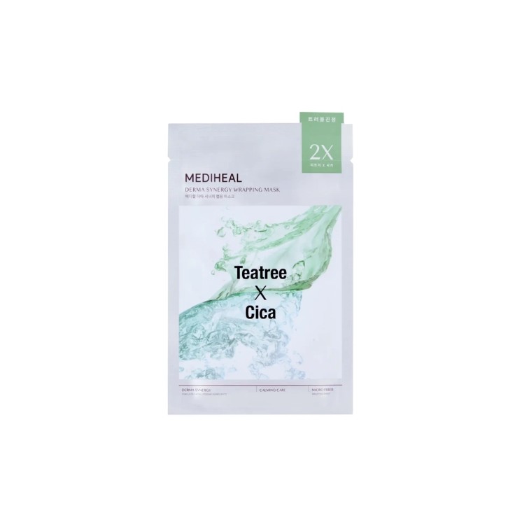 Mediheal Derma Synergy Teebaum- und Cica -Beruhigungs-Tuchmaske 25 ml