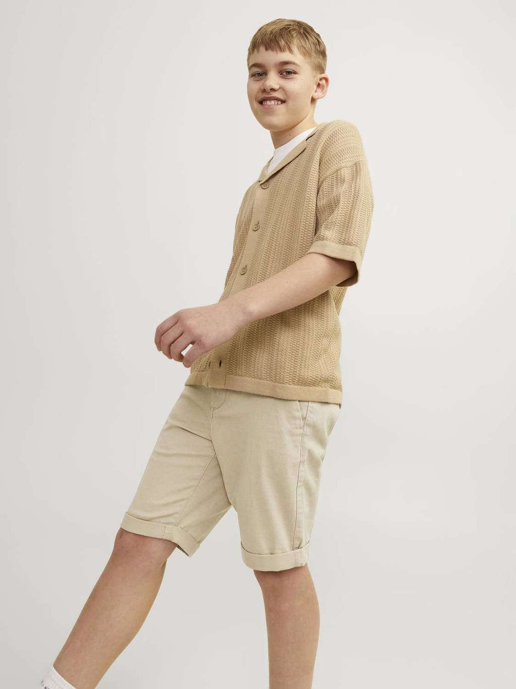 JACK & JONES chino short JPSTDAVID JJCHINO beige