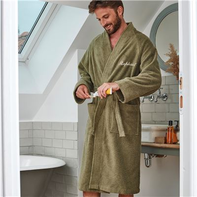 Peignoir de bain uni adulte PERSONNALISABLE Lauréat Essentiel - 400 g/m²