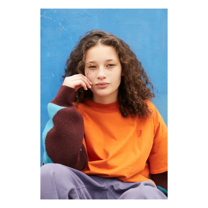 Main Story T-shirt Oversize Coton Bio | Orange