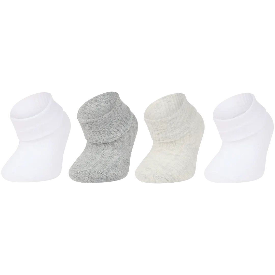 Hoodadoo babysokken Maten 56 - 86 | 4 paar | diverse varianten
