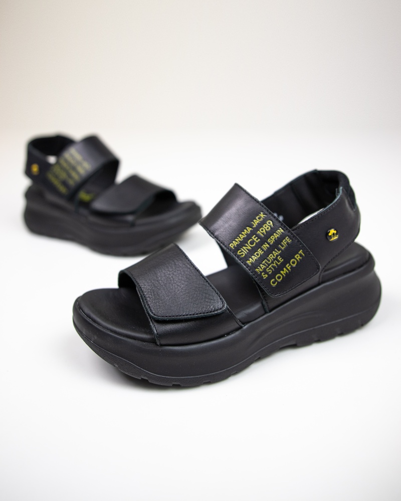 Panama Jack Noah Sandalen  - zwart