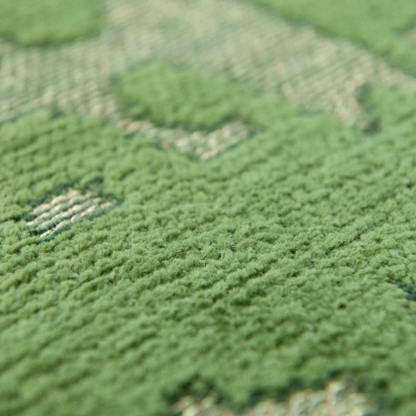 Louis de Poortere Structures Runner 80 x 250 cm - Perrier's Green