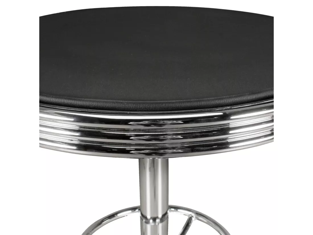 Table Haute de Bar 60x92x60 cm Table Bistro Cuisine Table à Manger Ronde
