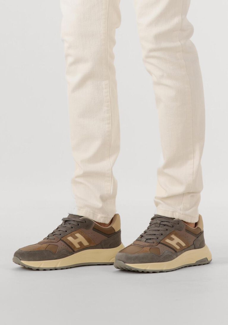 grijze hogan lage sneakers hyperlight allacciato h