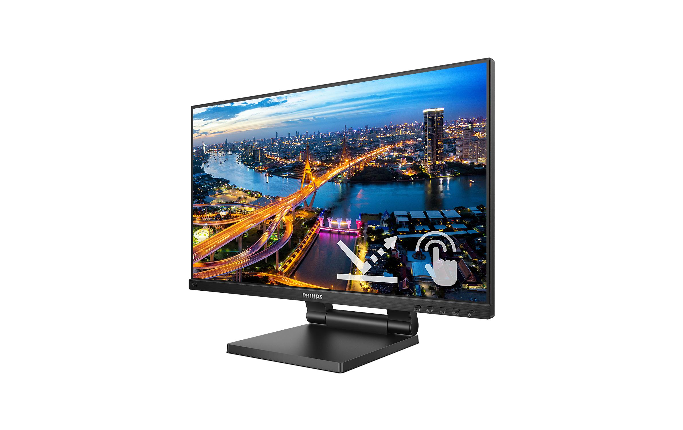 Monitor 222B1TC/00 Touch<br>Robuster und blendfreier 21.5
