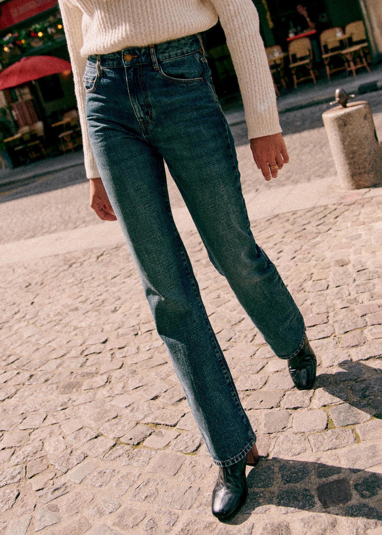 Pantalon Serge - Bleu denim foncé - E-SHOP/BAS Pantalons 5905582
