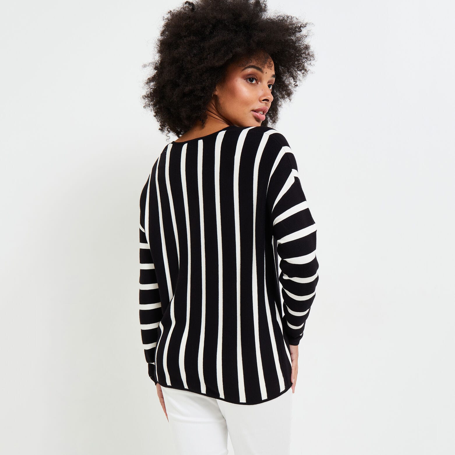Pull rayé femme