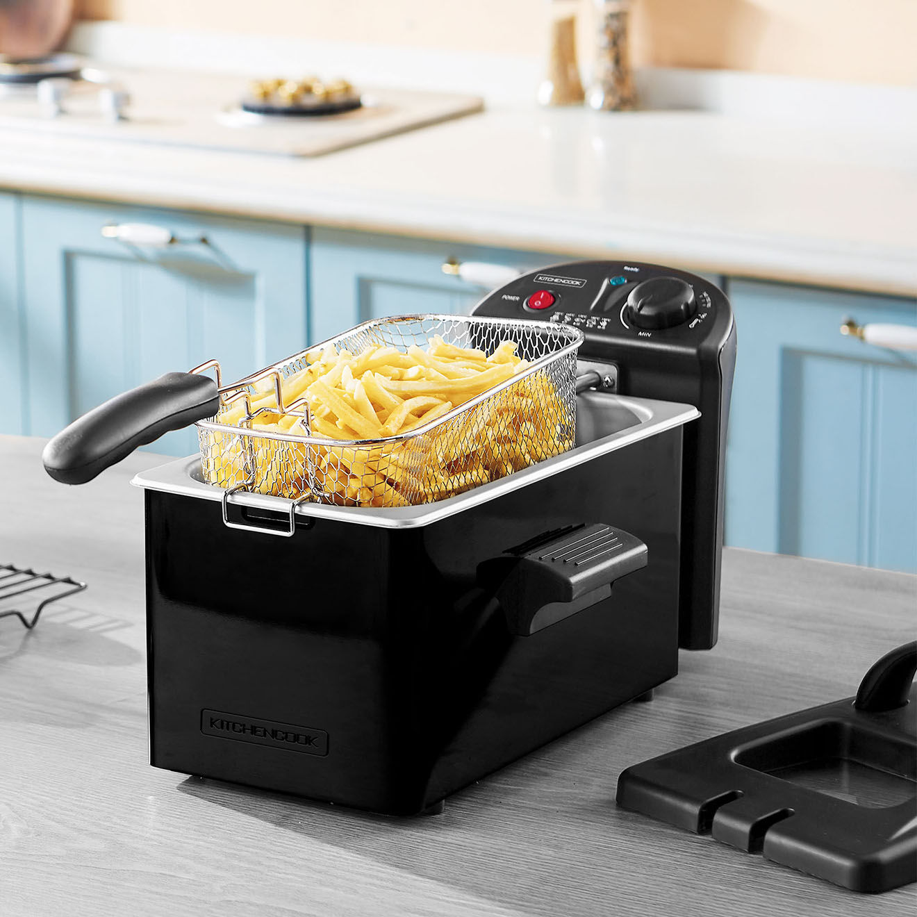 Kitchencook Friteuse noire - 3 L