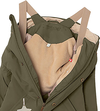 Mini A Ture Flyverdragt - Wanni Fleece - Olive Night