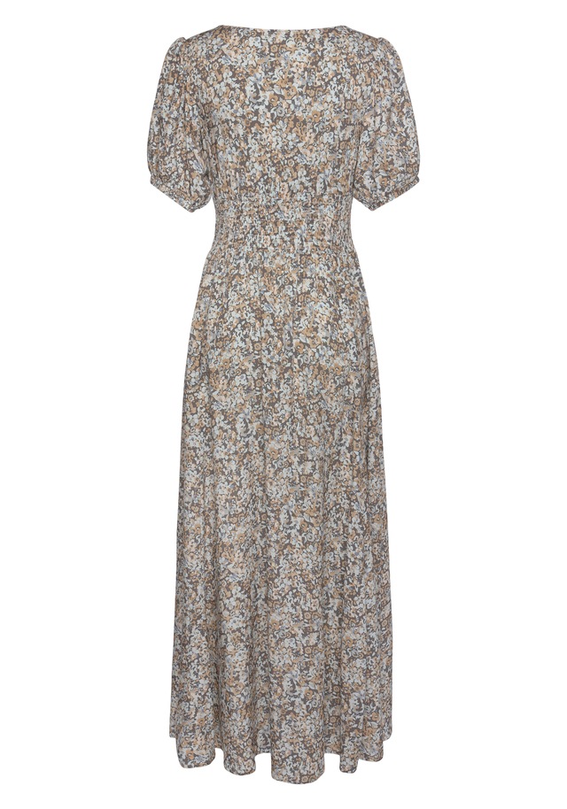 Vivance Maxikleid mit Blümchendruck und V-Ausschnitt, luftiges Sommerkleid