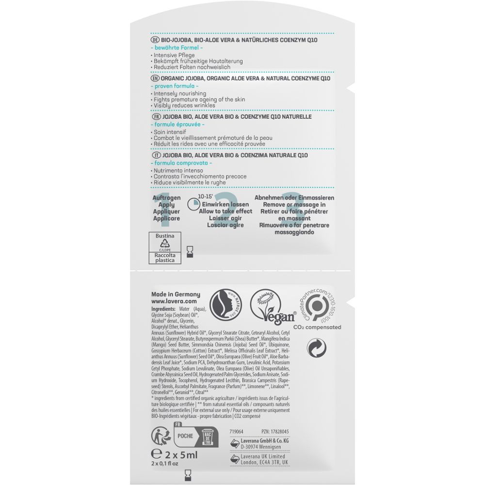lavera basis senstiv Anti-Aging Maske Q10