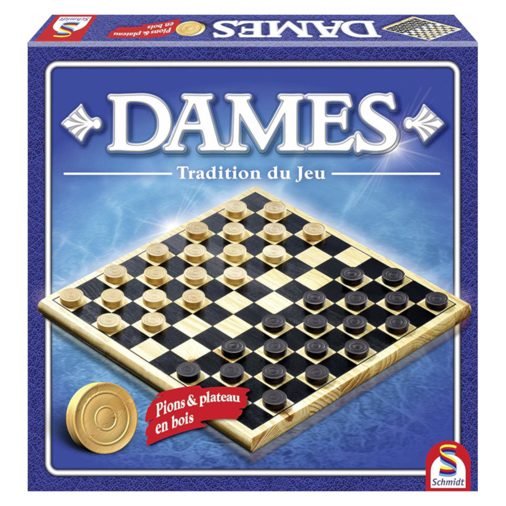 Jeu de Dames en Bois - Tradition du Jeu