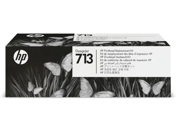 HP 713 - 4 pakker - gul, cyan, magenta, pigmenteret sort - original - DesignJet - printerhoved-udskiftningssæt - for DesignJet Studio, T210, T230, T250, T630, T650