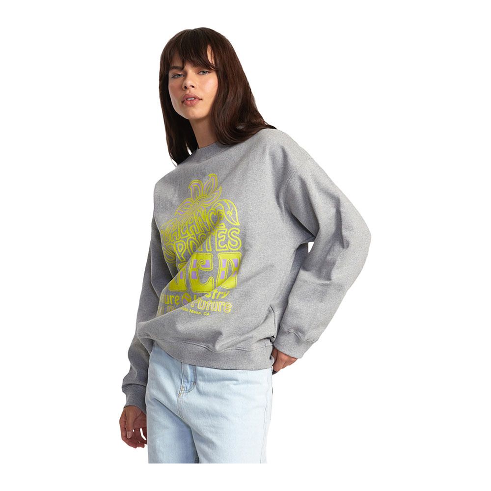 Rvca POSITIVE GROWTH - Sweat Femme heather grey