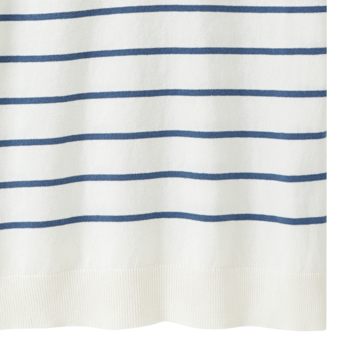 Yigga Jungen Strick-Poloshirt mit Streifen weiss / dunkelblau