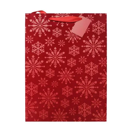 Idena Geschenktasche FSC-Mix Samt rot 23x18x5cm