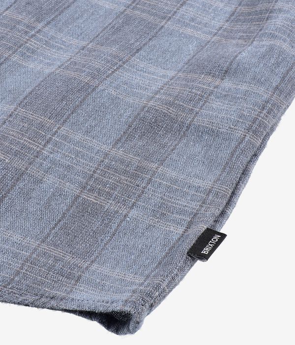 Brixton Memphis Linen Blend Hemd (flint stone blue cinder grey)