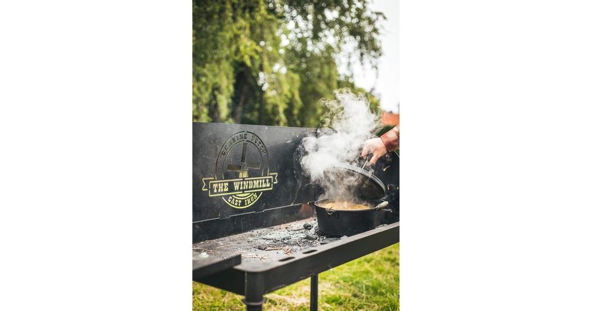 The WindmillDutch Oven 4,5 qt kookpan  (Zwart, Ø 25.5 cm | 3.8 liter)