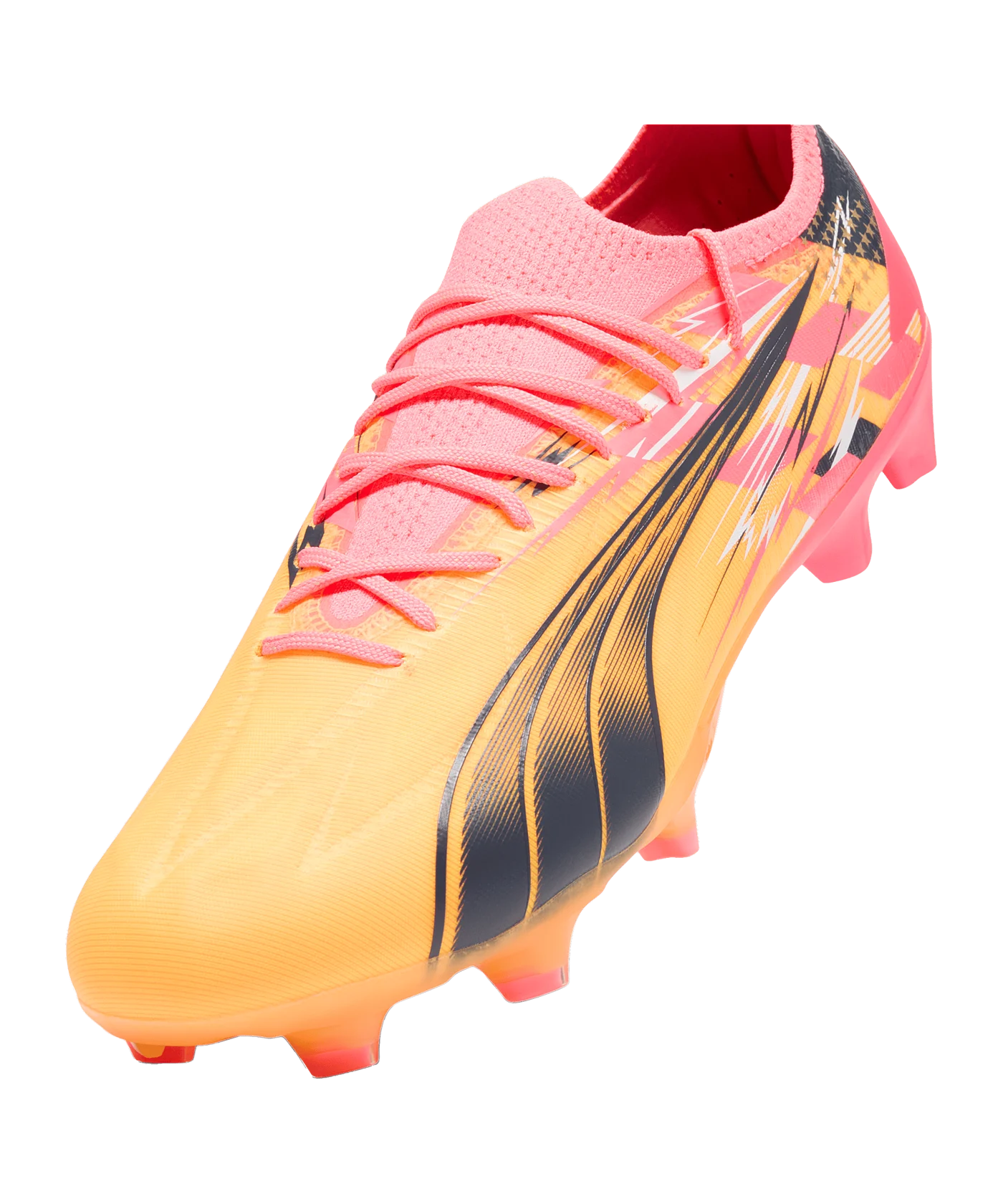 PUMA ULTRA Ultimate FG/AG Christian Pulisic Orange Blau F01