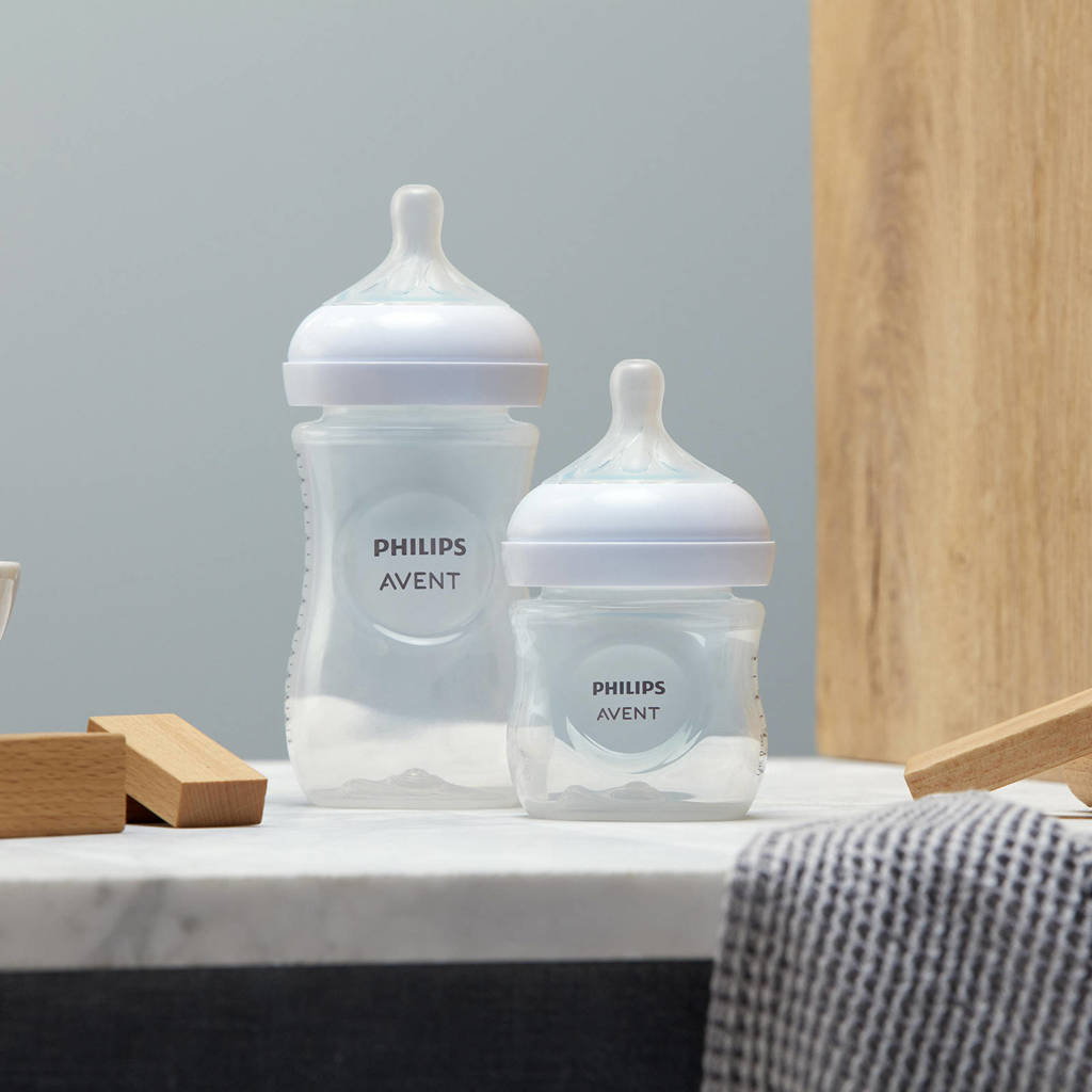Voorkeur voor oude speenNatural Response Babyfles 2x 260 ml 1M+ Snelheid-3 speen SCY903/02