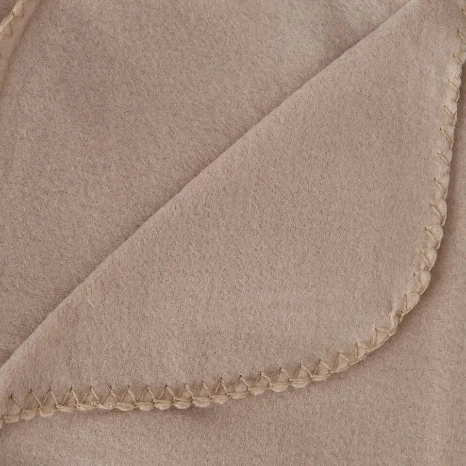 Atmosphera Plaid - beige - polyester - 125 x 150 cm
