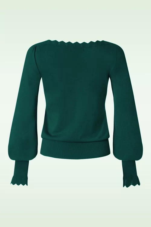 King Louie Audrey Bell Club top in urban groen