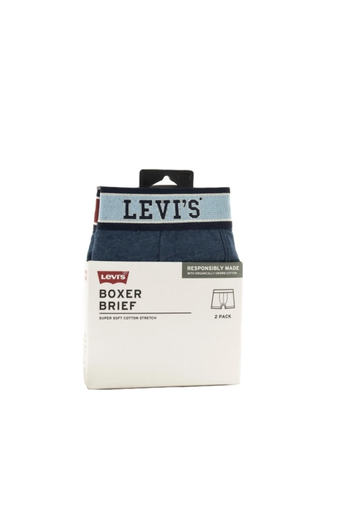 Calecons et slips levi's® colleagic boxer brief 2p 004 blue melange combo