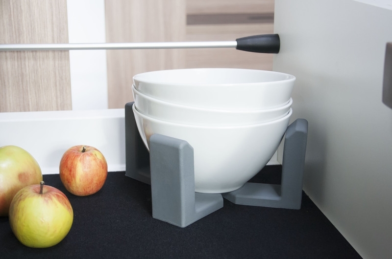 Purvario Teller- / Topfhalter für Töpfe, Teller, Schalen