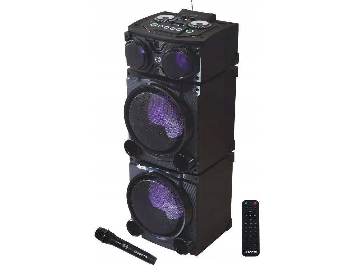 Manta Power Audio højttalere Tower BT FM Karaoke