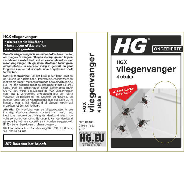 HGX vliegenvanger 4 st