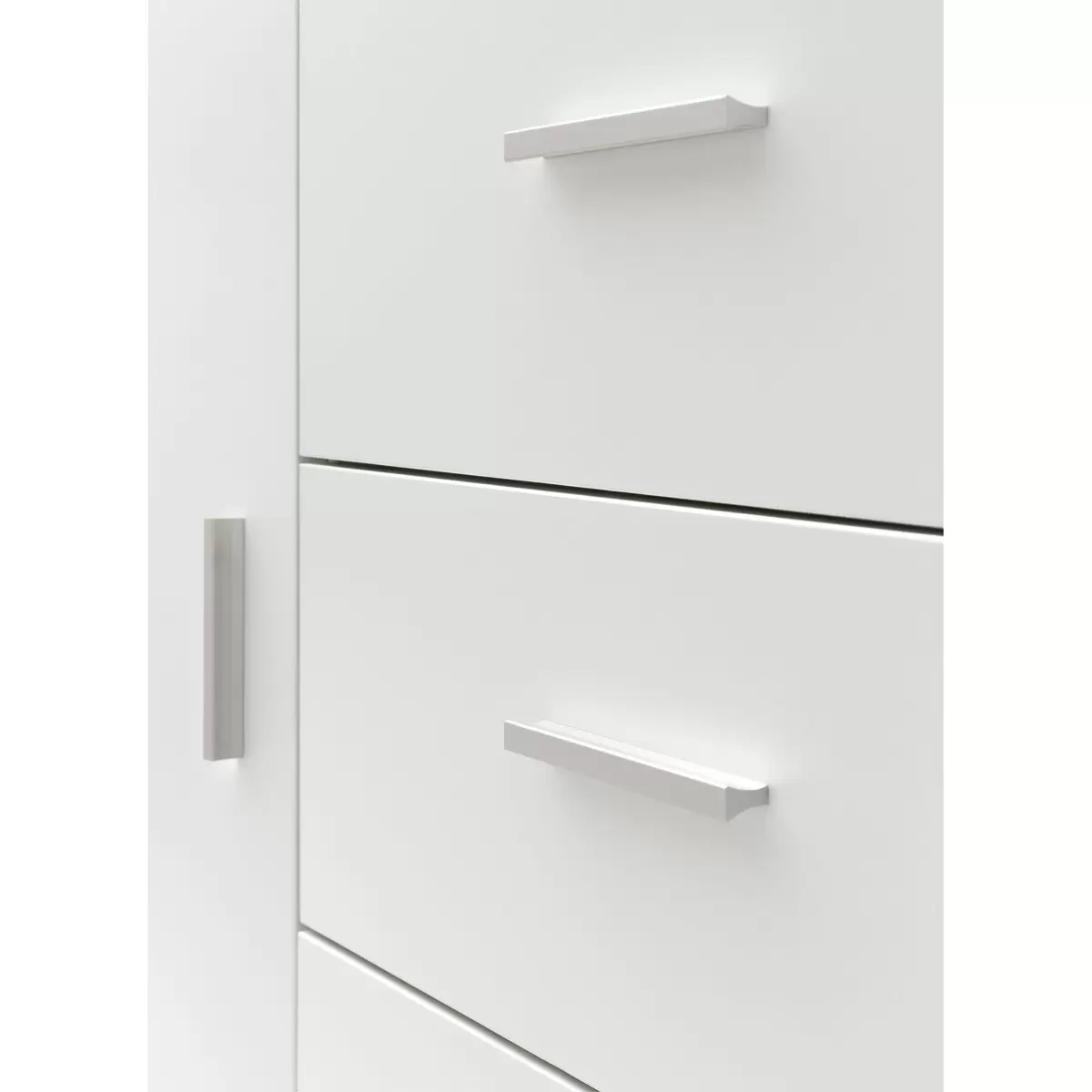 Kommode Almanera silber,weiss