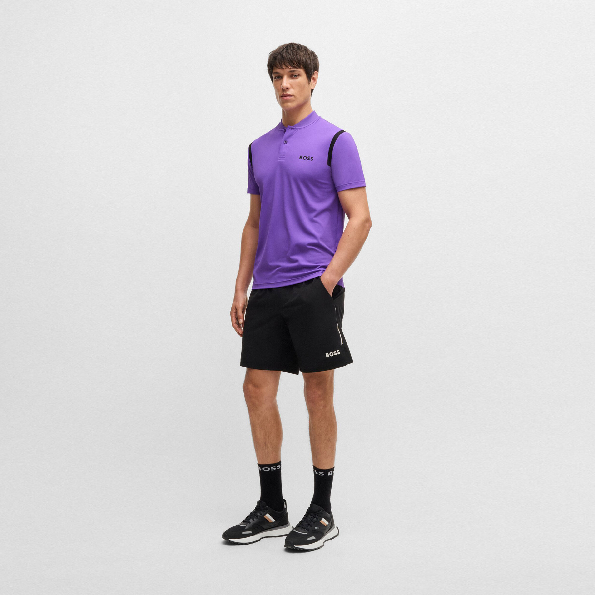 BOSS Pariq MB 8 Polo Hommes - Violet