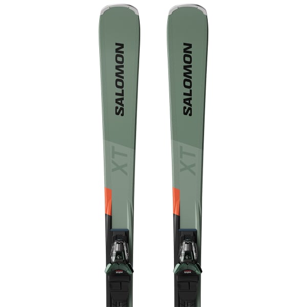 Pack ski SALOMON S/MAX 8 XT + M11 GW OIL GREEN / BLACK / NEON RED